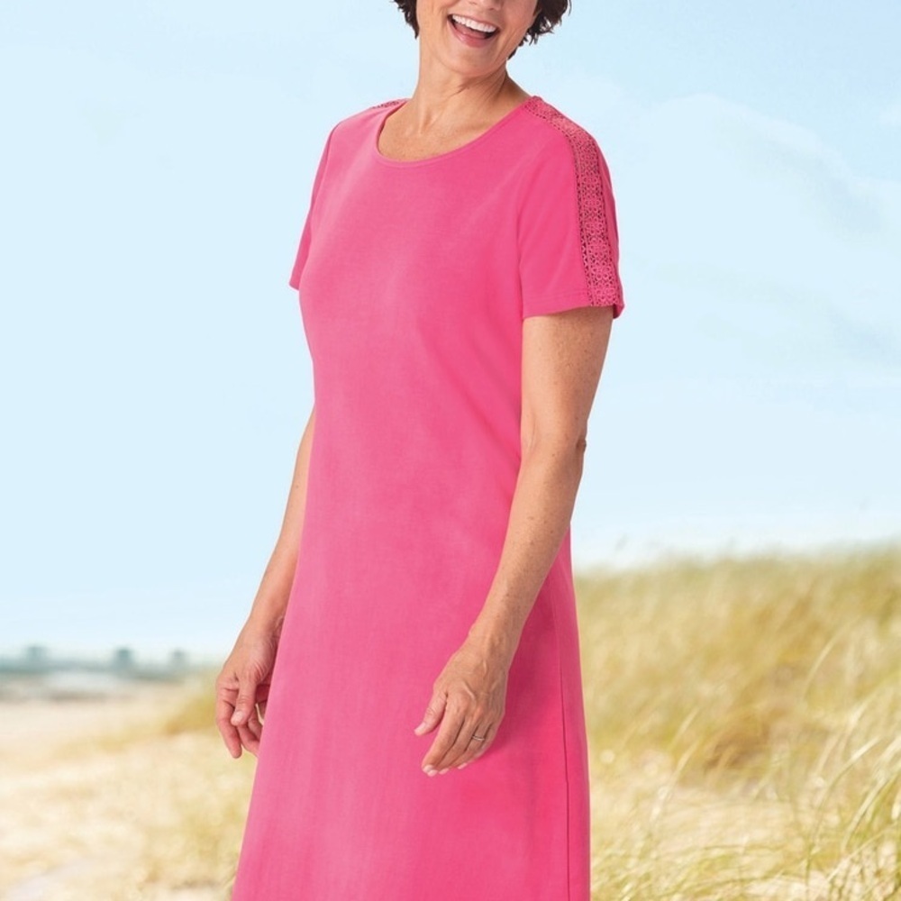 Pink Women's Tee Shirt Dress Small/Medium